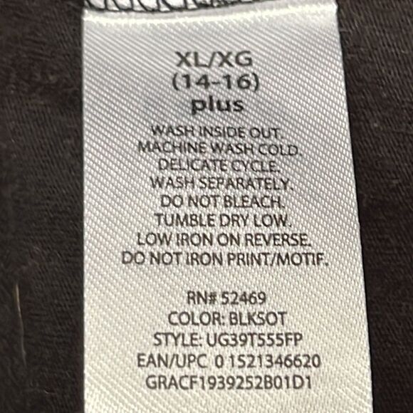 Celebrate Halloween Glitter Skull & Crossbones Baseball Shirt-XL-14/16 Plus Girl - Picture 14 of 15